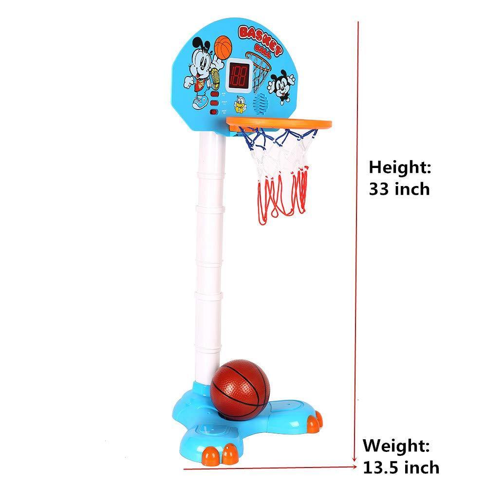 Bosonshop Toddler Basketball Hoop - Kids Easy Score Basketball Game with Adjustable Height