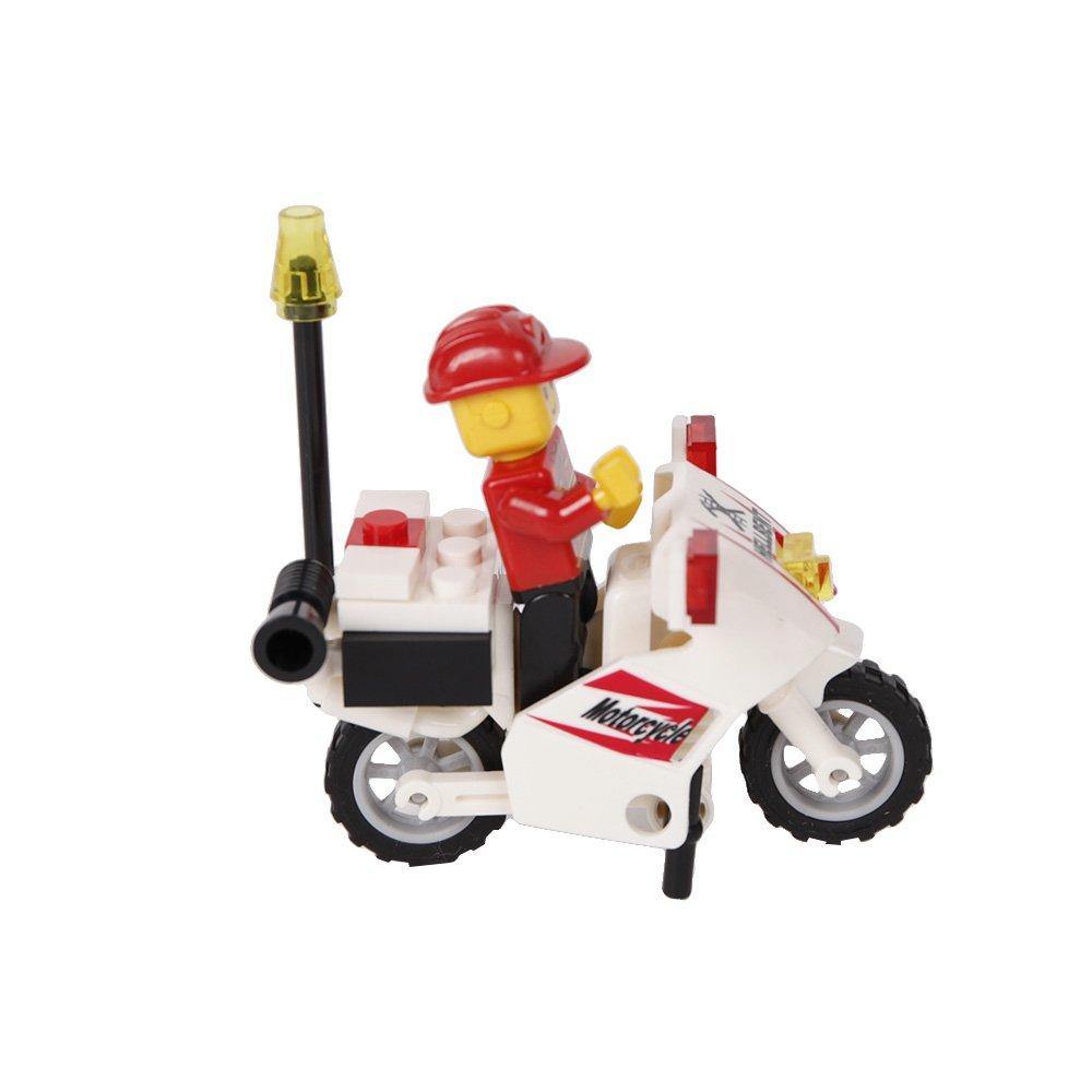 Bosonshop Fire Ladder Truck Series Building Blocks Fire Fight Playset Educational Toy