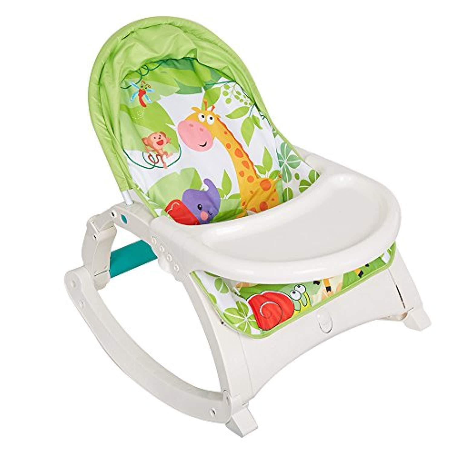 Bosonshop Newborn toToddler Portable Rocker with Dinner Table Boy