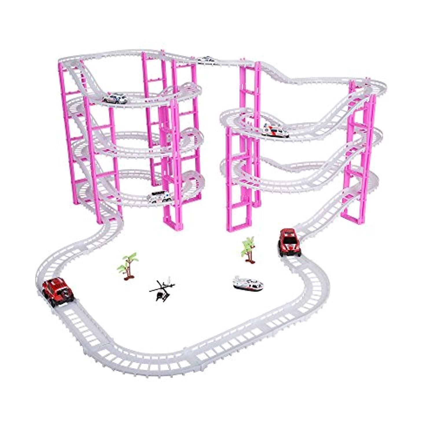 Bosonshop Metal Vehicle Car Track Game Play set