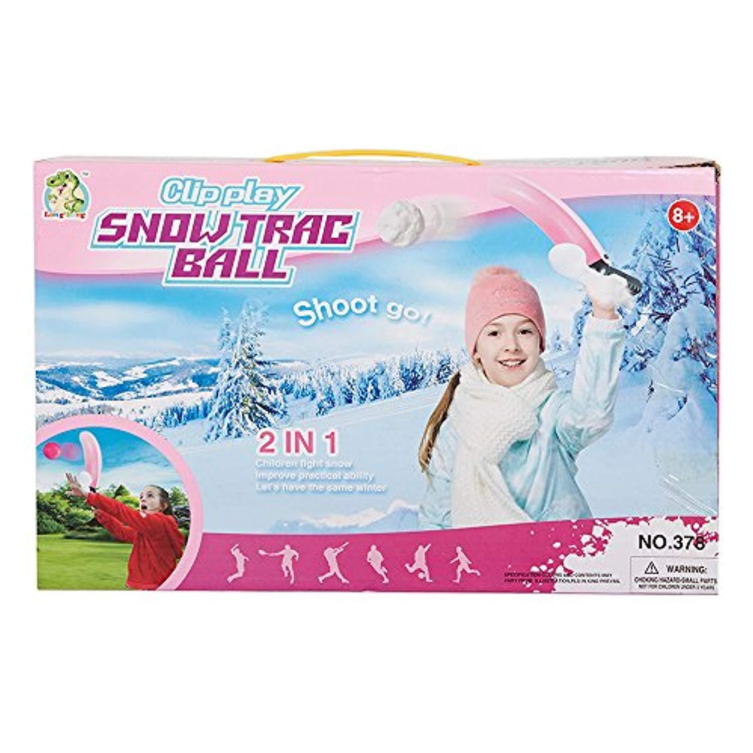 Bosonshop Snow Trac-Ball Outdoor Sport Game Snowball Maker Pink