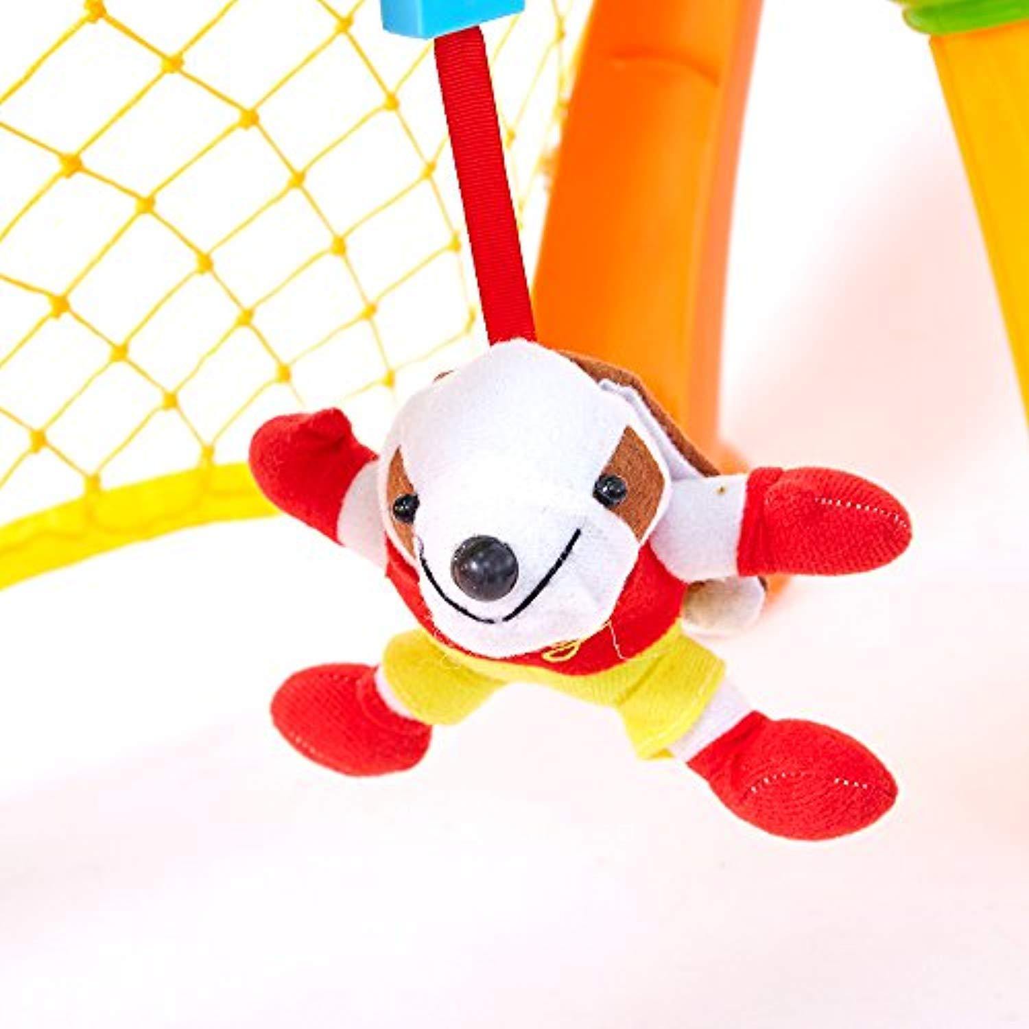 Bosonshop 2 in 1 Football Game Toy Kids Toys Gifts Soccer Scoring Goal Game with Music & Light