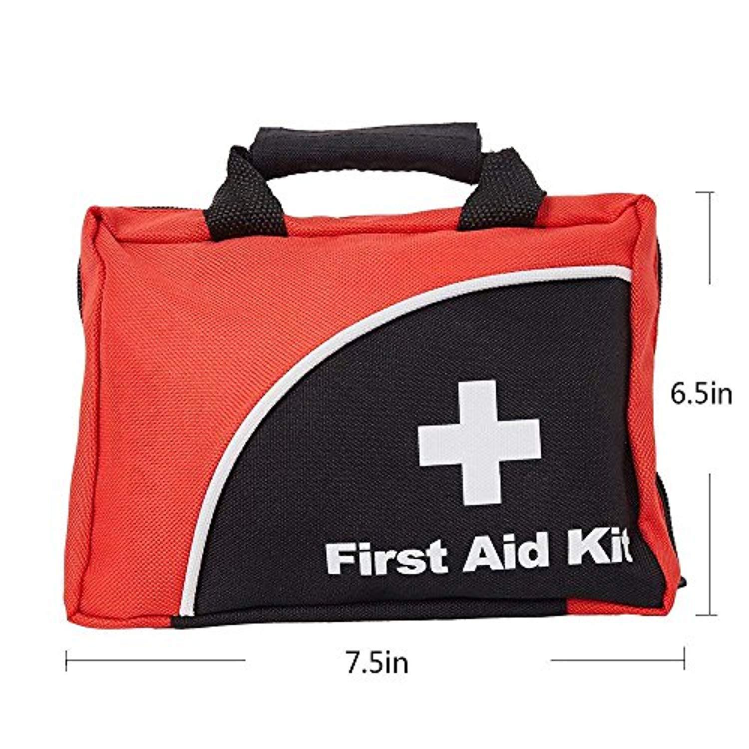 Bosonshop 110 Pieces FDA Approved First Aid Kit Compact Emergency Survival Kit Home School, Office