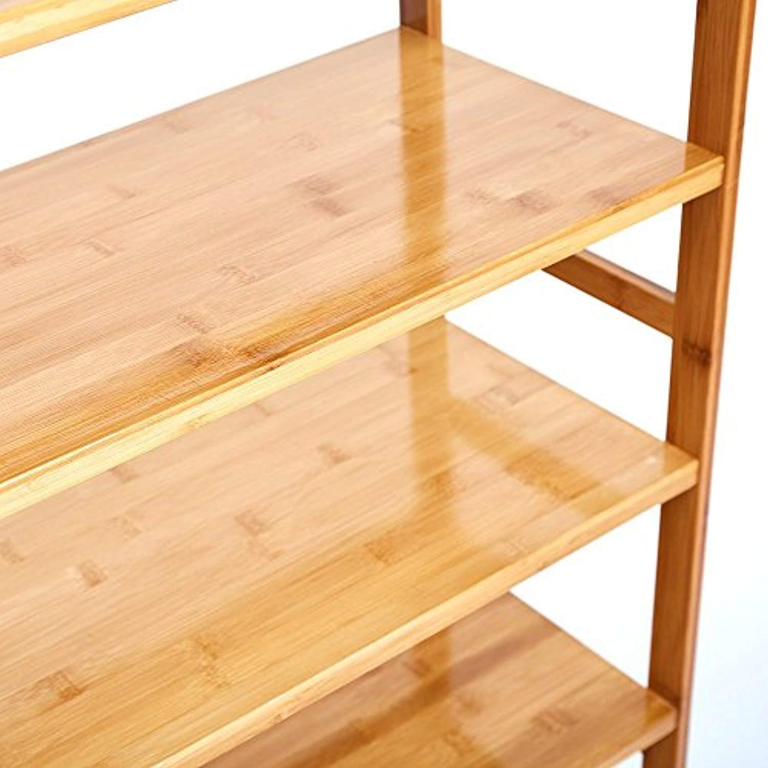 Bosonshop 6-Tier Entryway Shoe Rack Wooden Shoe Shelf Storage Organizer Cabinet