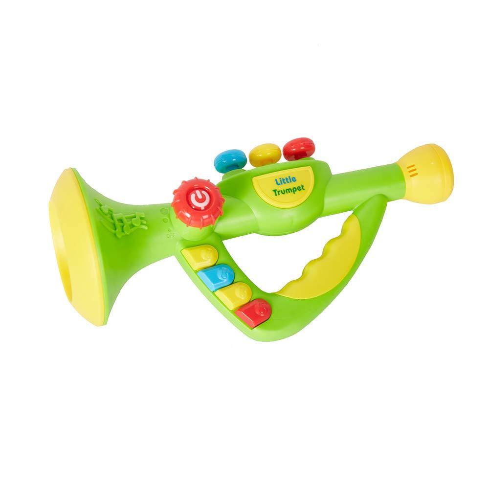 Bosonshop Kids 2 in 1 Electronic Musical Instruments Guitar Toys with Trumpet