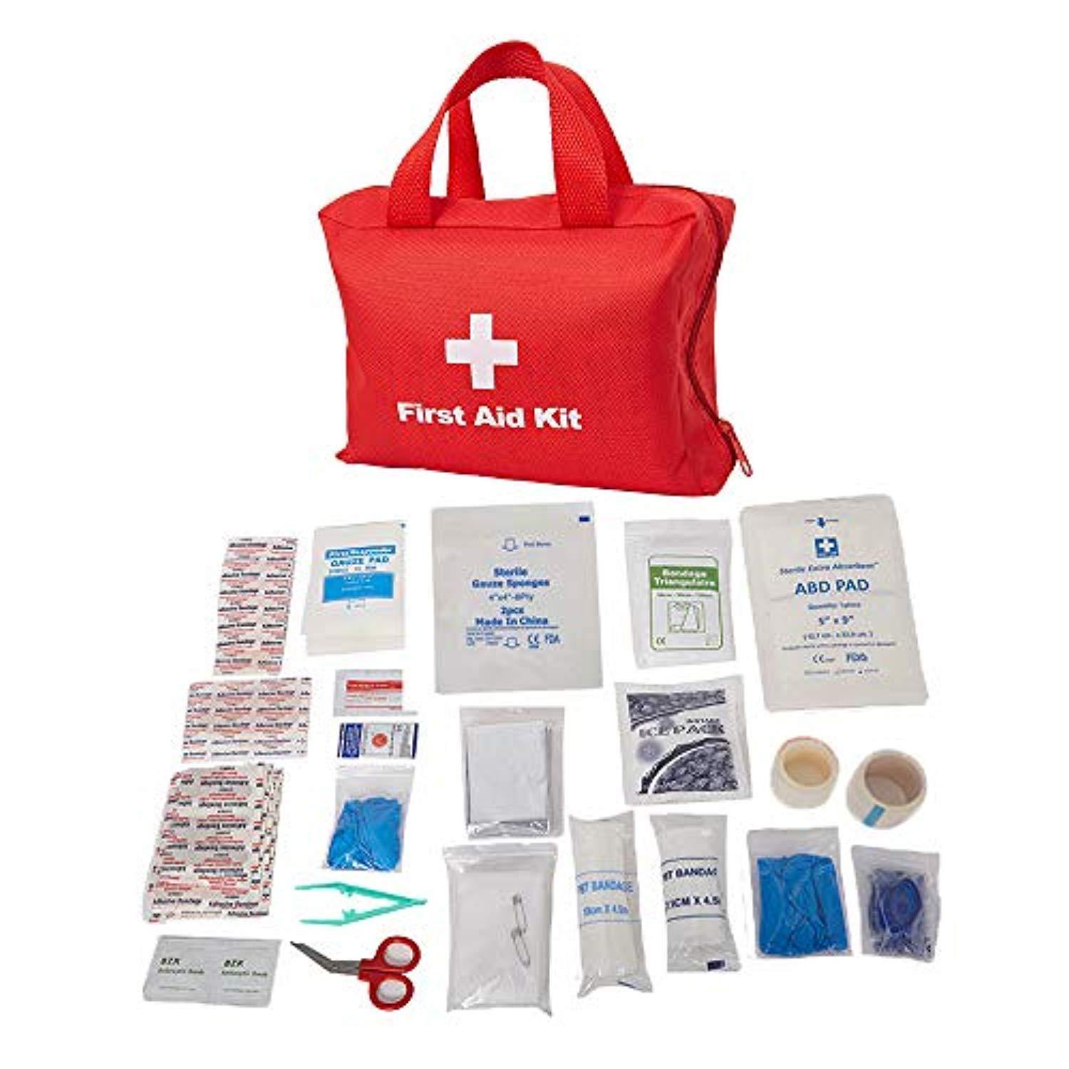 Bosonshop First Aid Kit & Red Cross Medical Emergency Equipment Kits