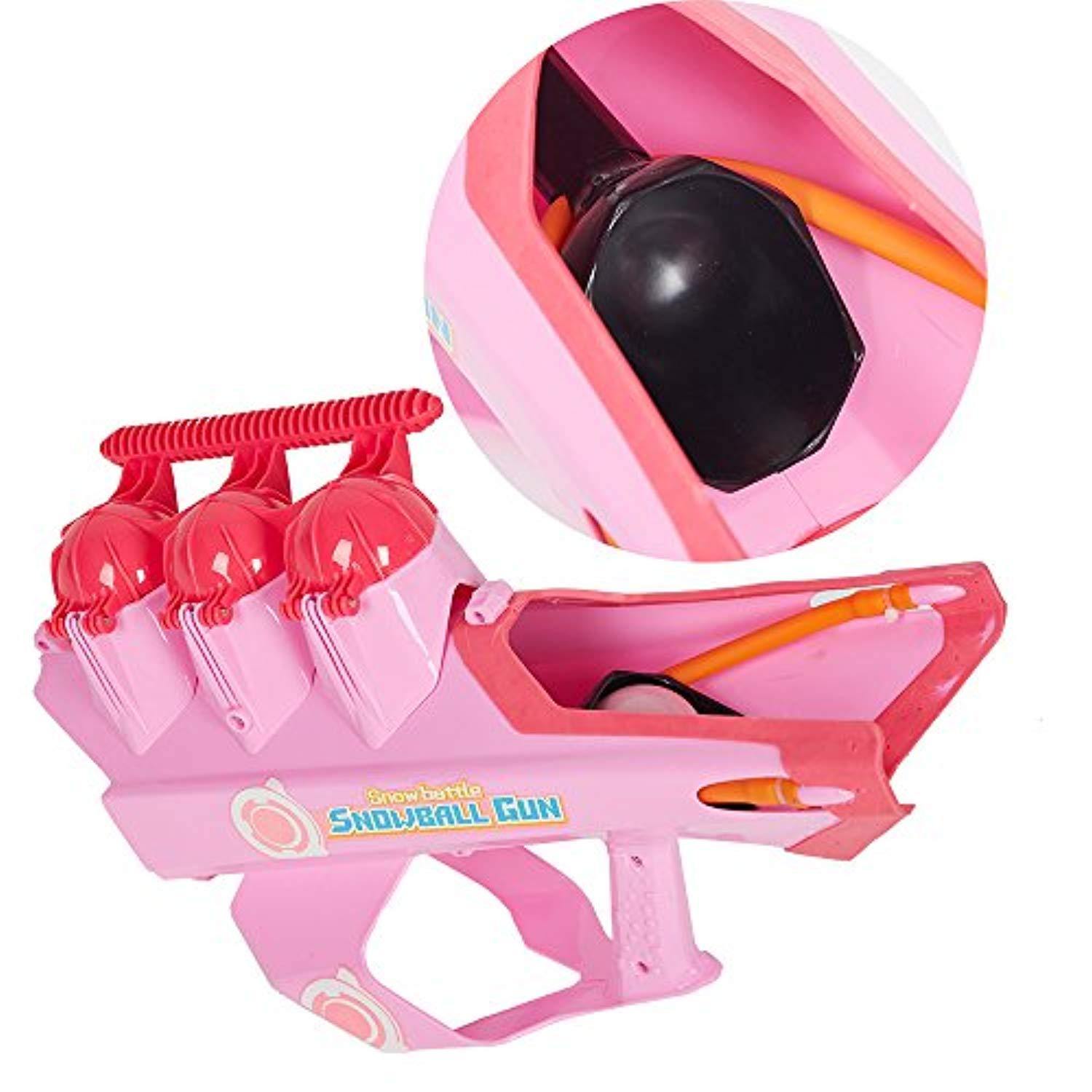 Bosonshop Snowball Launcher Winter Sport Game Pink