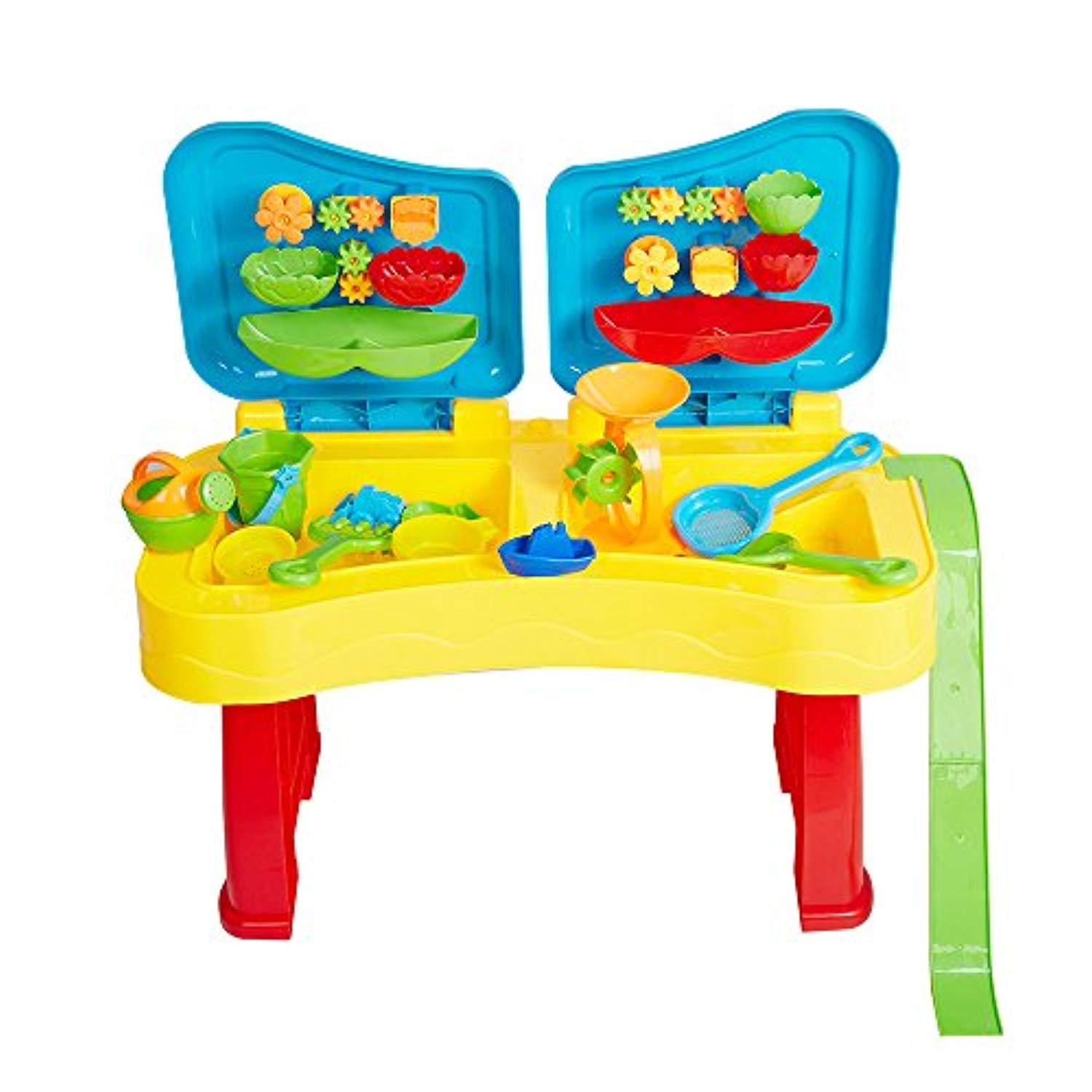 Bosonshop Sandbox Sand and Water Table Beach Toys Set Beach Play Table Sand for Children