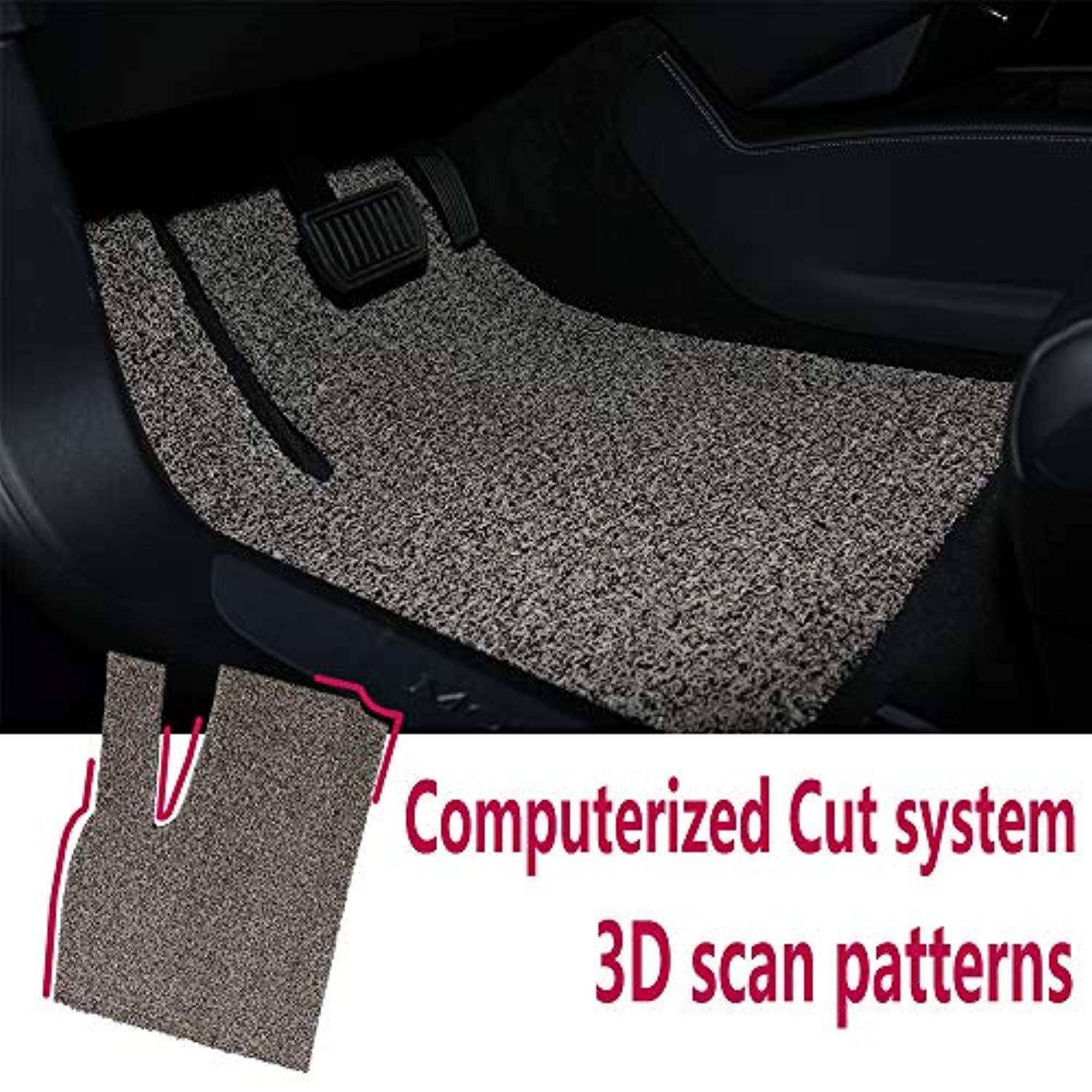 Bosonshop Tesla Model S Floor Mats Set, All Weather, Gray