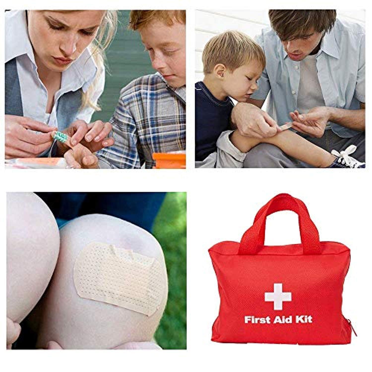 Bosonshop First Aid Kit & Red Cross Medical Emergency Equipment Kits