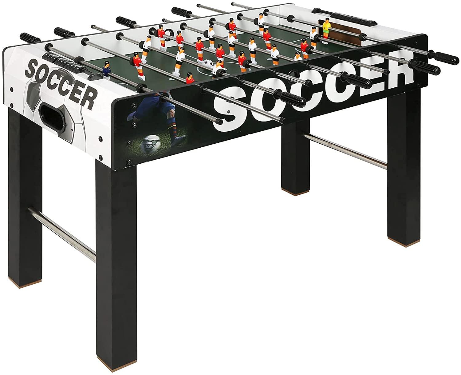 Foosball Table Game 48" Competition Sized Soccer Table for Adults Arcades, Bars, Parties, Family Night - Bosonshop