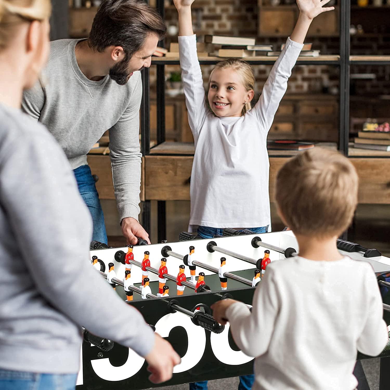 Foosball Table Game 48" Competition Sized Soccer Table for Adults Arcades, Bars, Parties, Family Night - Bosonshop