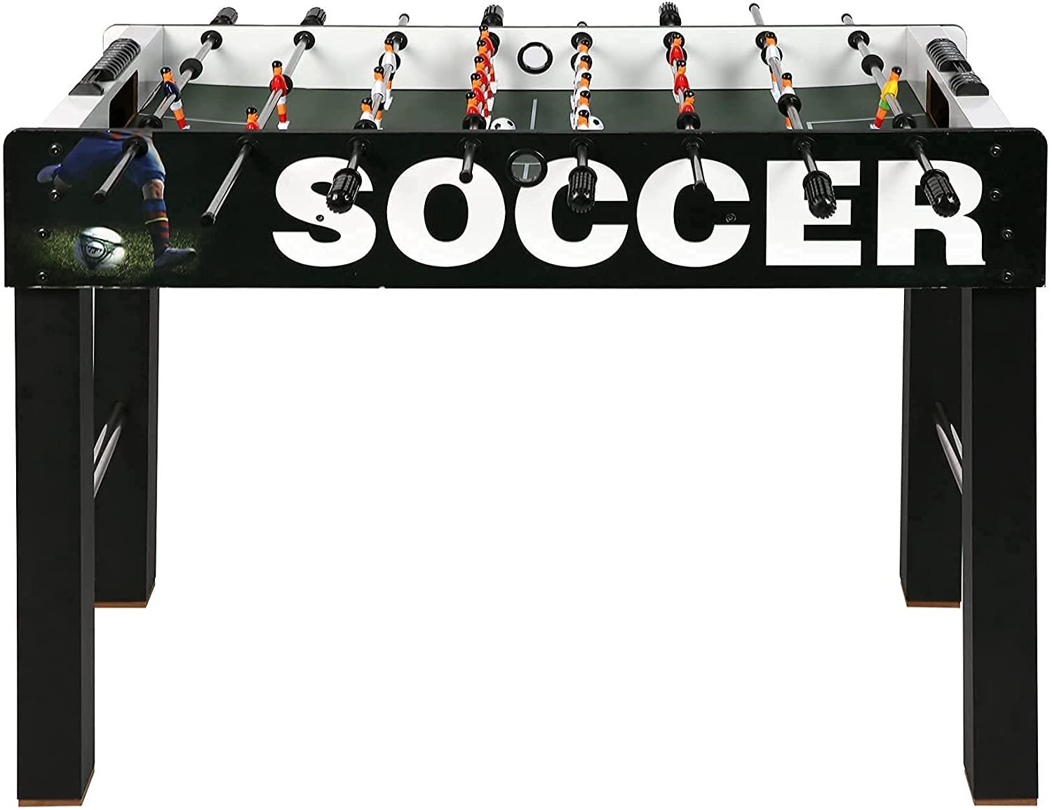 Foosball Table Game 48" Competition Sized Soccer Table for Adults Arcades, Bars, Parties, Family Night - Bosonshop