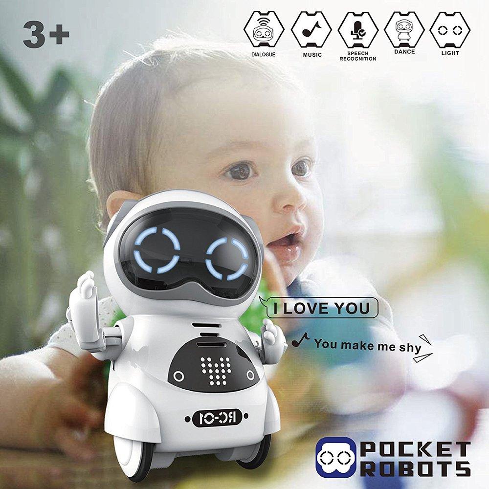 Bosonshop Smart Mini Pocket Robot Toys for Kids Dancing Robot for Toddlers