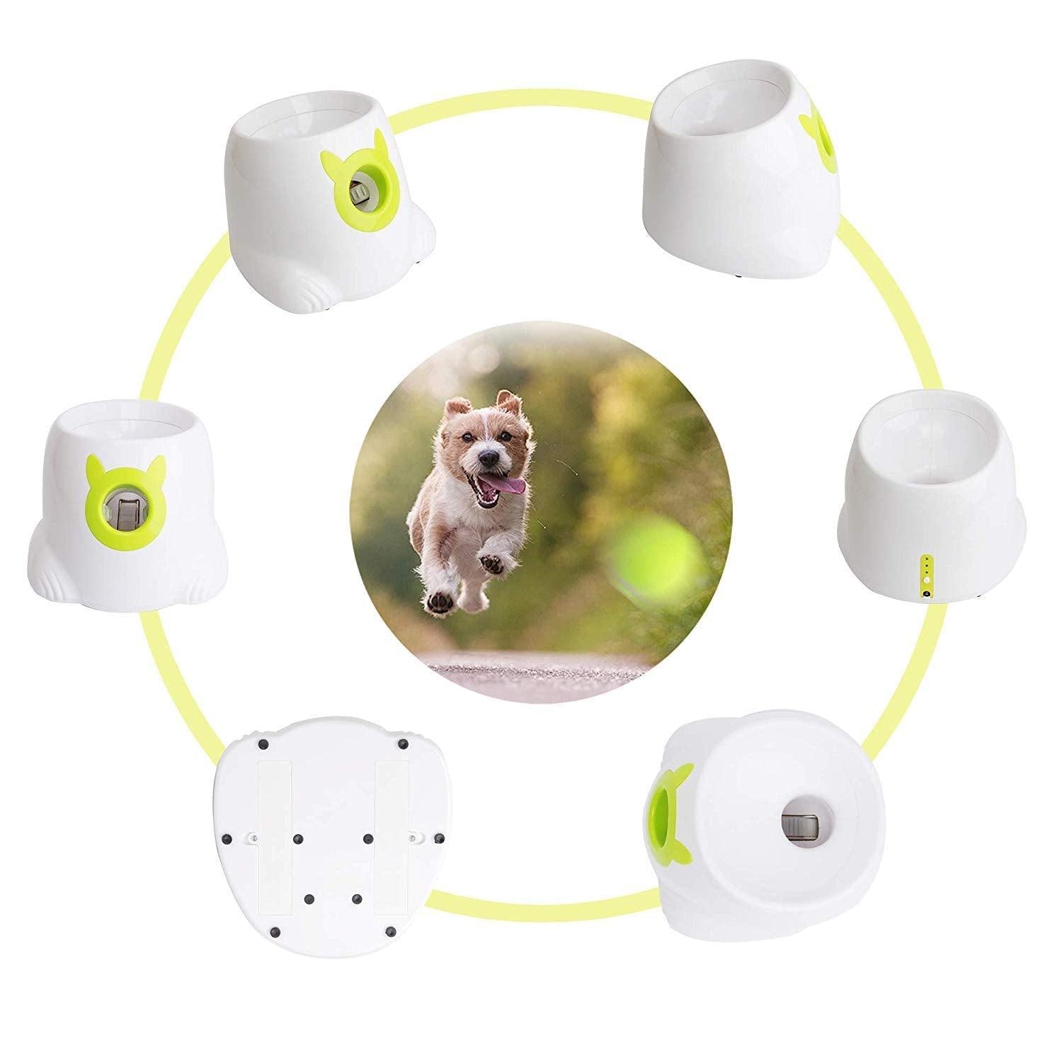 Bosonshop Interactive Ball Launcher for Dogs with Tennis Balls,Tennis Ball Throwing Machine for Trainning