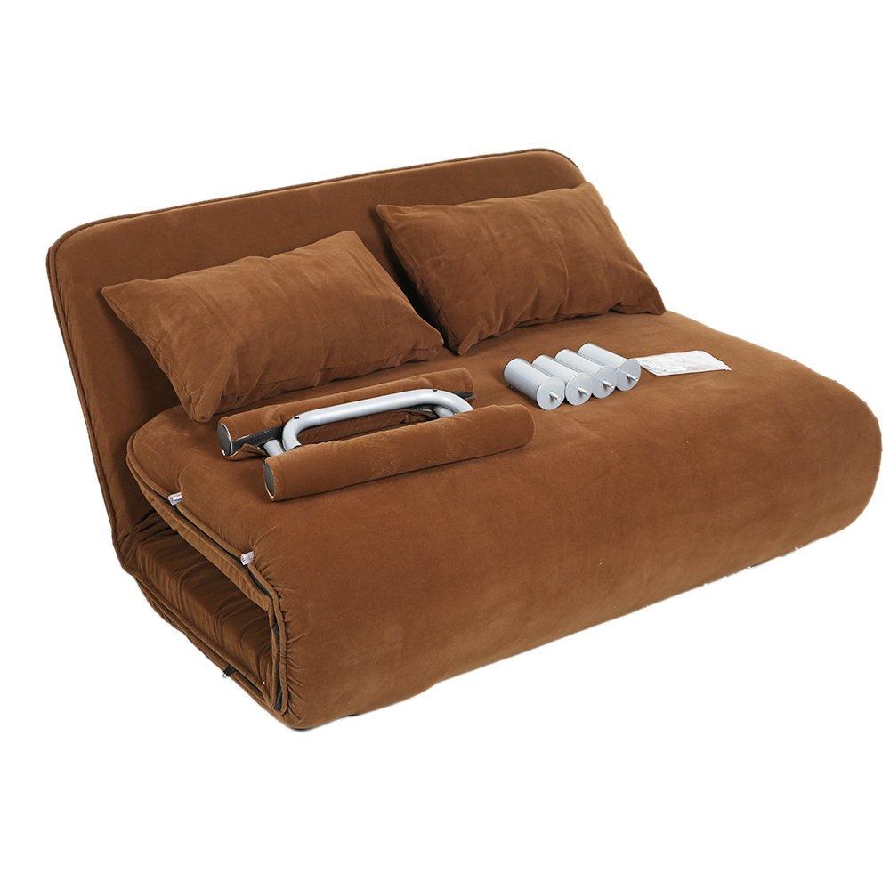 Bosonshop Foldable 2 persons Sofa Bed Sleeper Leisure Recliner