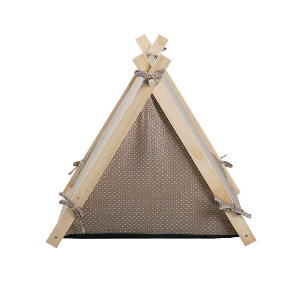 Bosonshop Pet Teepee Tent Dog & Cat Tent Bed Small Washable with Soft Bed Padding for Kitty Puppy Small Dog