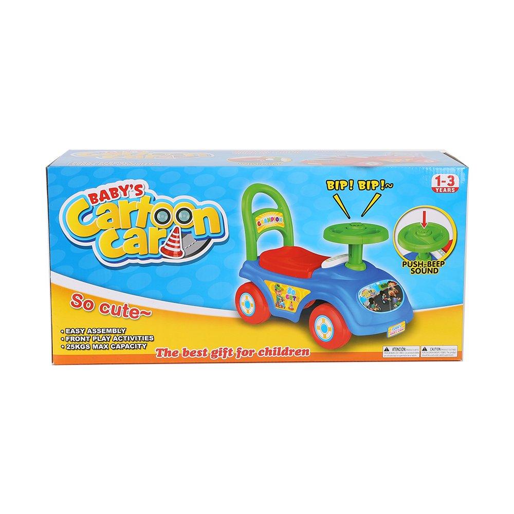 Bosonshop Baby’s Toy Ride On Cartoon Car Beep Sound, Blue