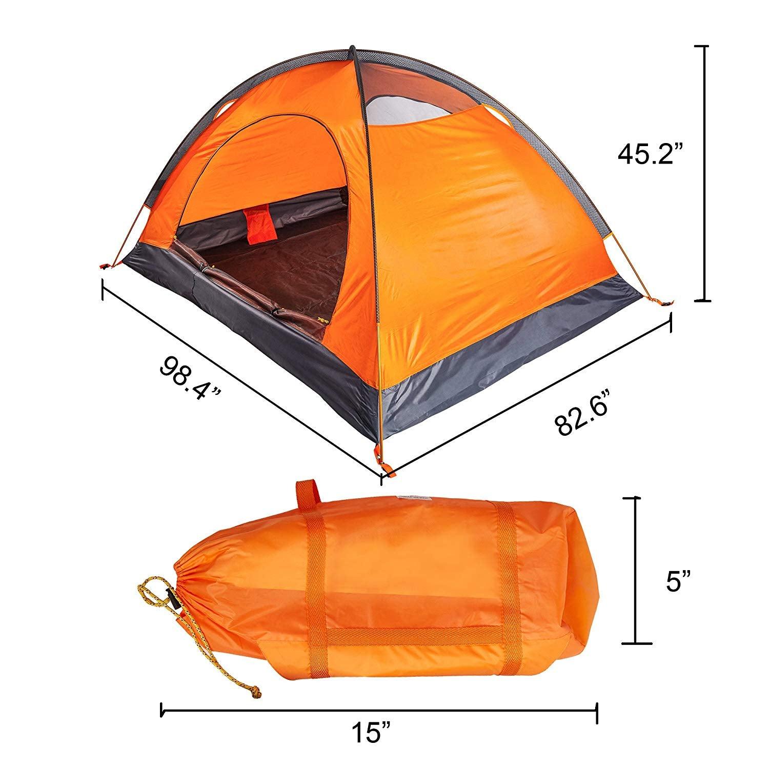 Bosonshop Outdoor Lightweight Portable Single Person Easy SetUp Tent with Carry Bag