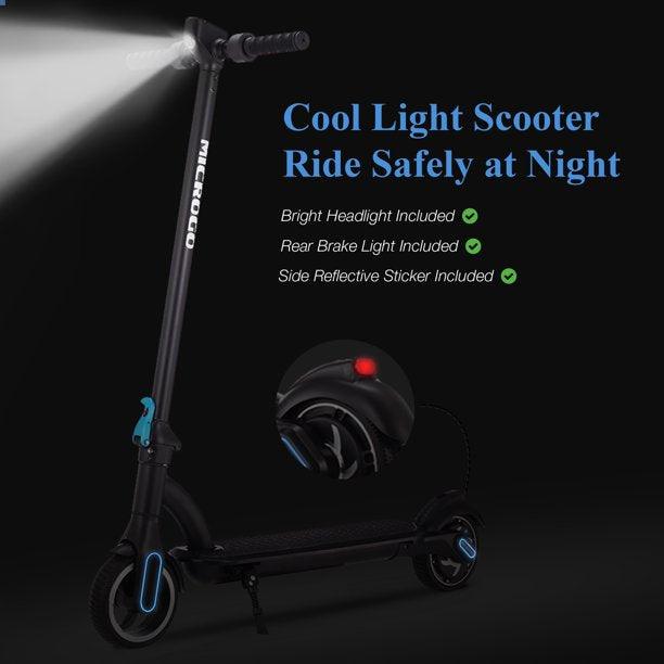 Electric Scooter Foldable Electric Kick Scooter with 250W Motor LED Display Headlight 2 Level Adjustable Speeds Double Braking System - Bosonshop