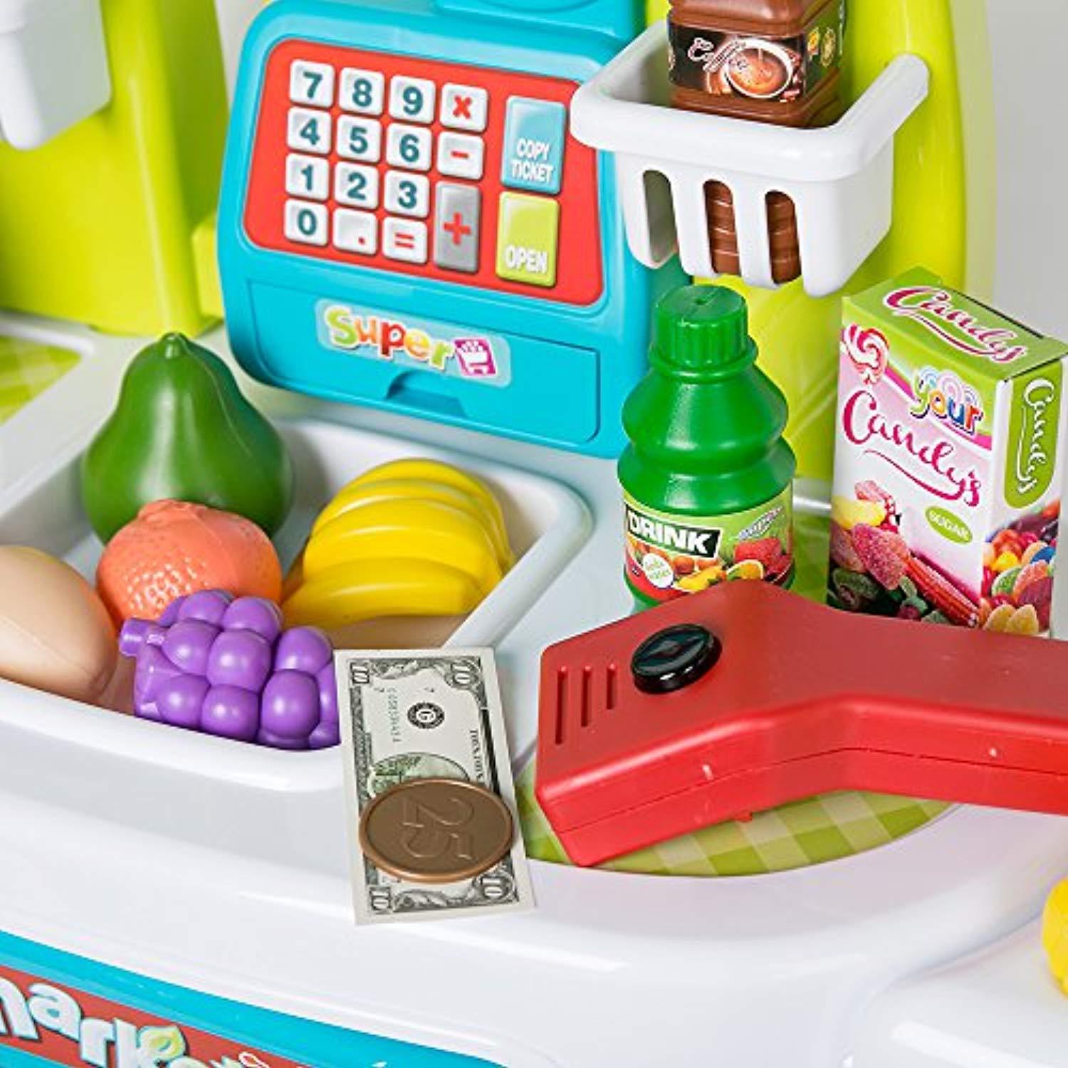 Bosonshop Luxury Supermarket Grocery Store Playset for Kids