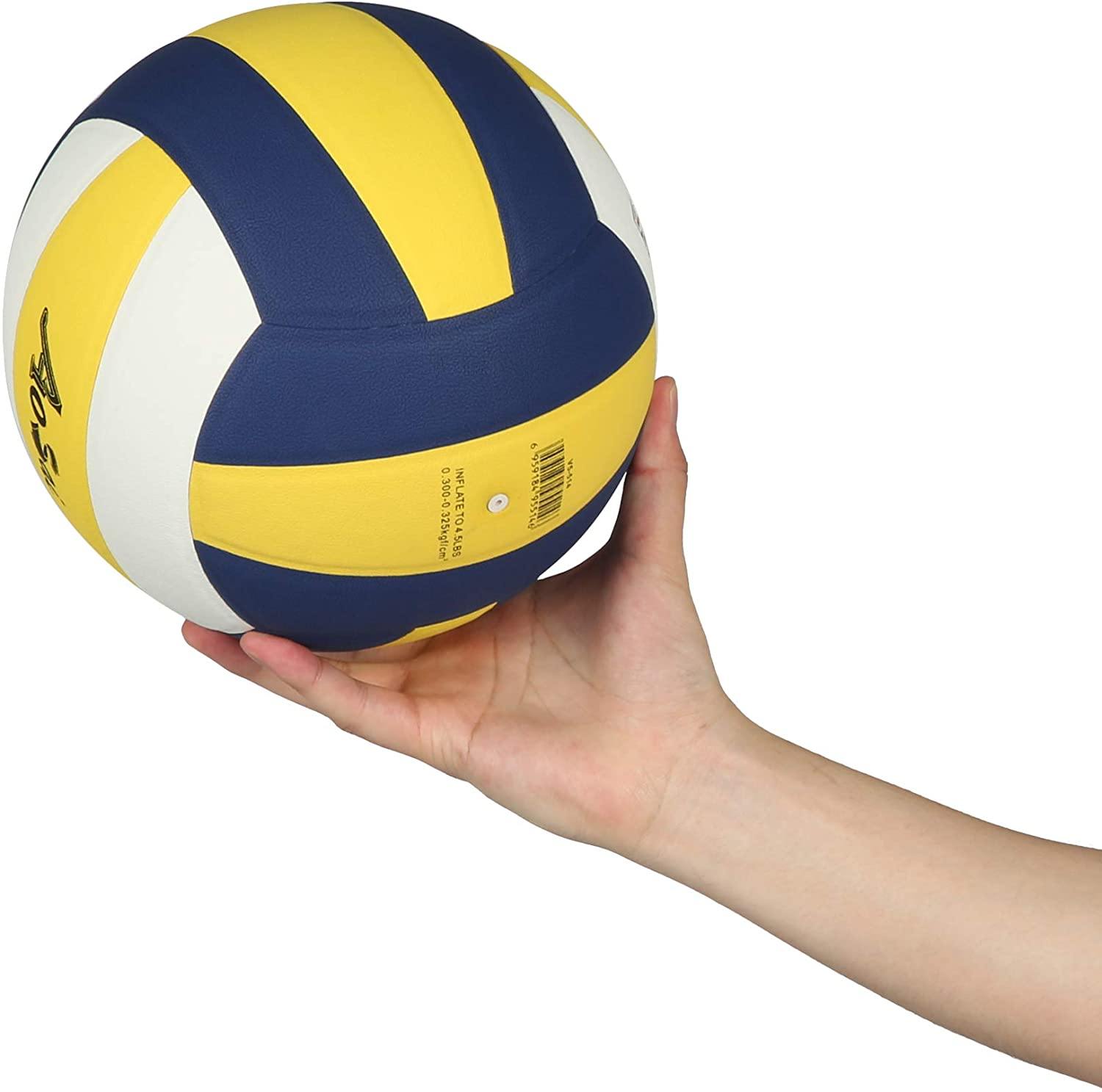 Volleyball Official Size 5 Beach Soft Volleyball for Beginners Outdoor Indoor Game Training Match - Bosonshop