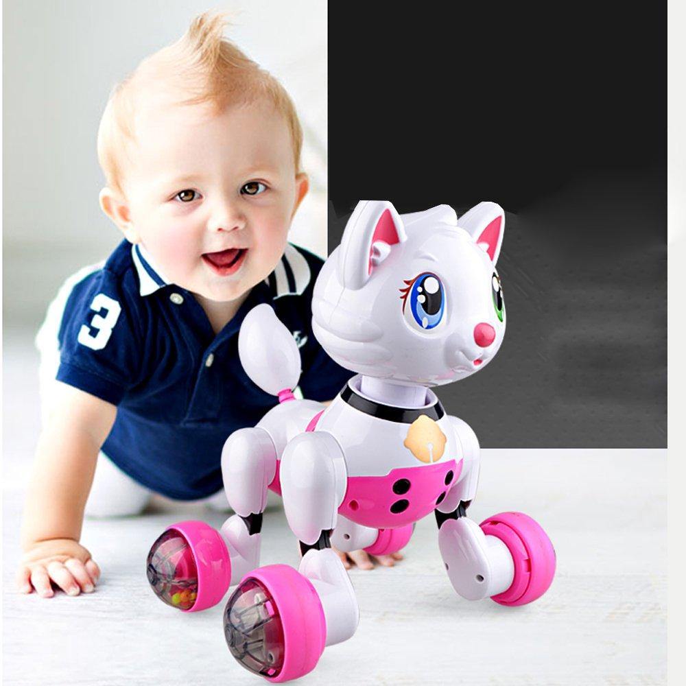 Bosonshop Interactive Cat Voice Recognition Electronic Robot Toy Cat Dancing Pet for Kid