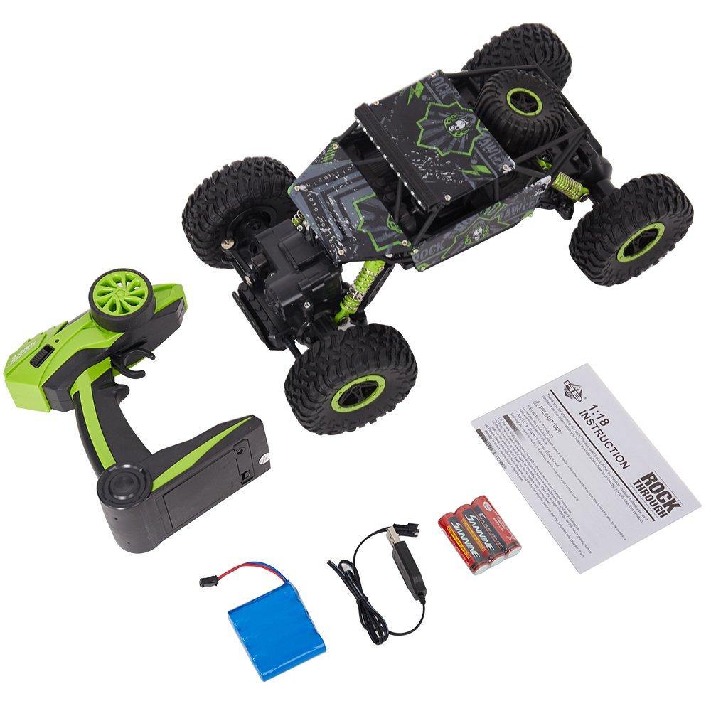 Bosonshop Remote Control Car 4WD Off Road Rock Crawler Vehicle 2.4 GHz