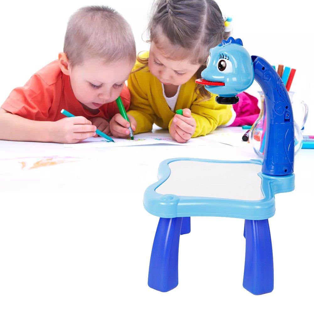 Bosonshop Projector Painting Drawing Kit Educational Table Lamp Creativity Toy For Kids