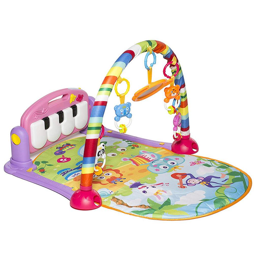 (Out of Stock) Activity Kick and Play Mat Gym with Piano for Baby 0-36 Months, Light and Music Piano Gym Toy - Bosonshop