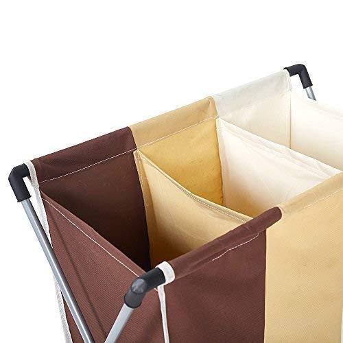 Bosonshop Clothes Basket Floding Laundry Hamper with X-Frame for Apartment Home College Use