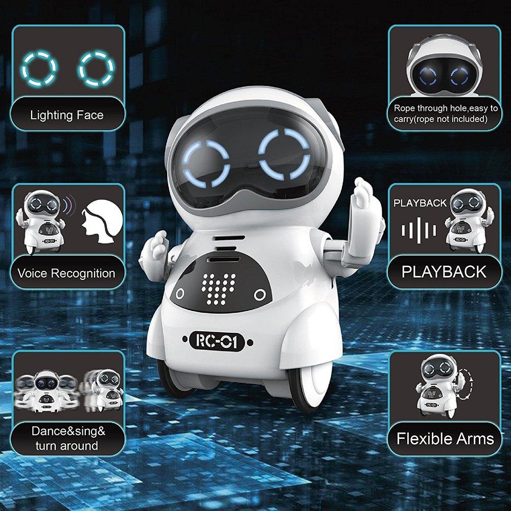 Bosonshop Smart Mini Pocket Robot Toys for Kids Dancing Robot for Toddlers