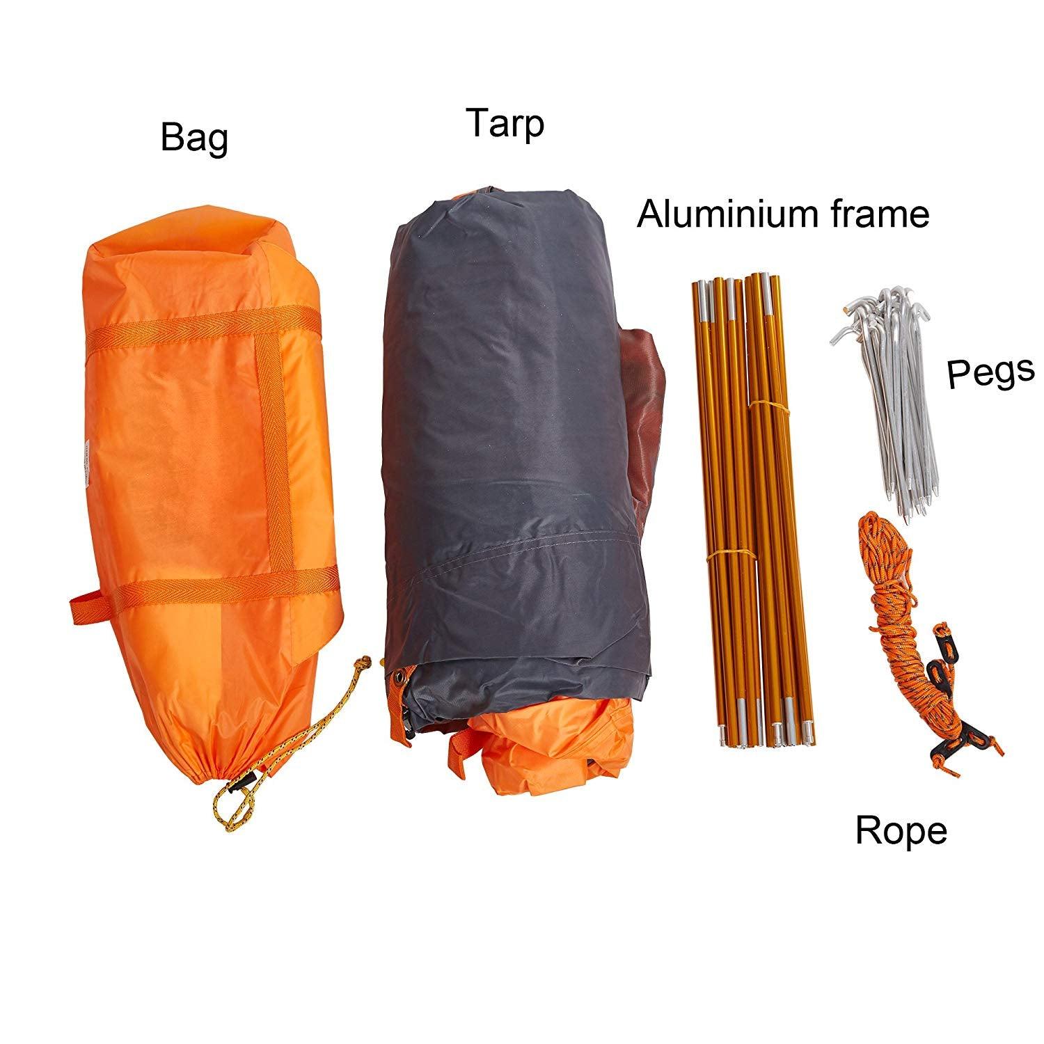 Bosonshop Outdoor Lightweight Portable Single Person Easy SetUp Tent with Carry Bag