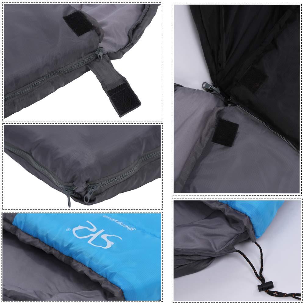 Bosonshop 3 Season Outdoor Envelope Sleeping Bag Lightweight Portable for Camping