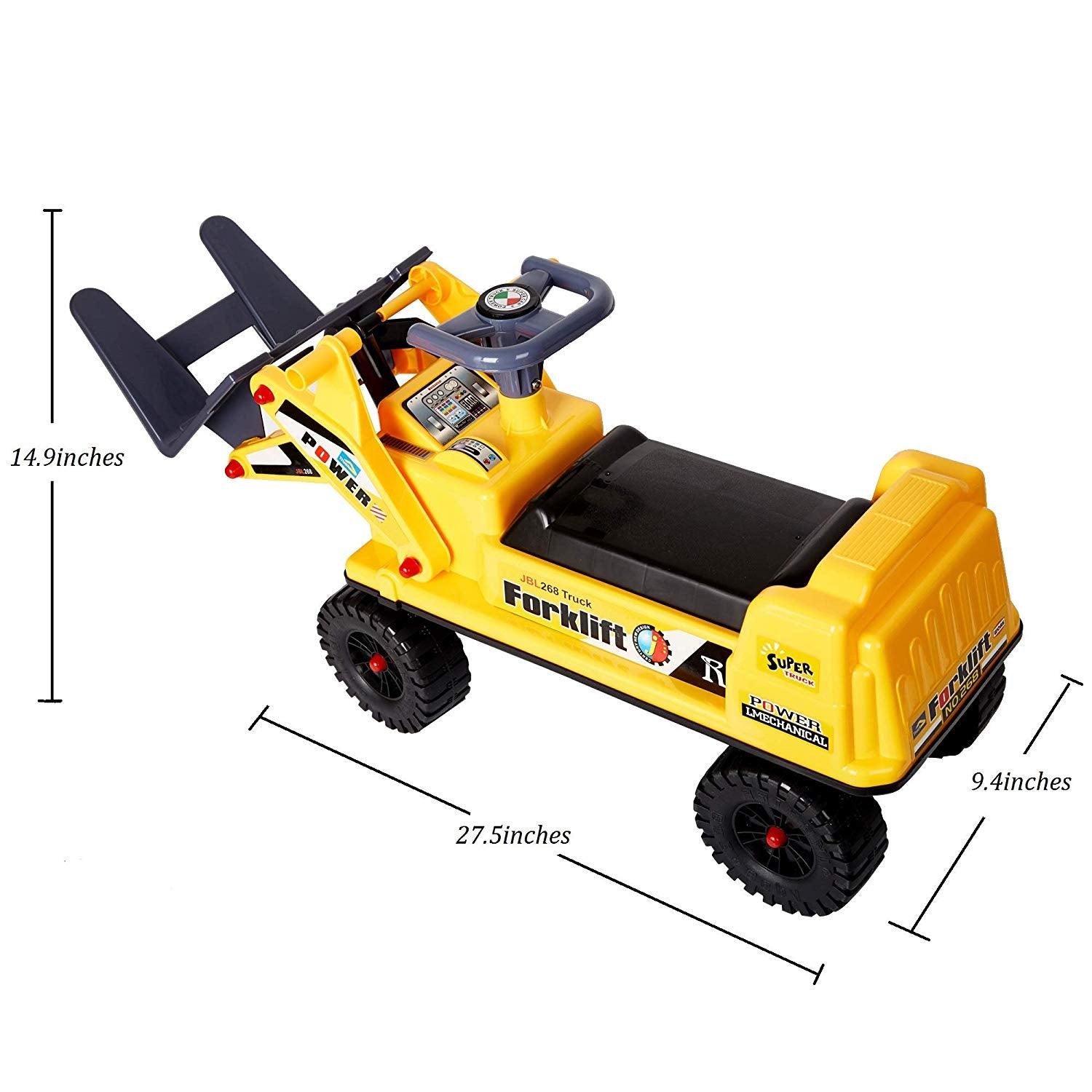 Bosonshop PRide-on Forklift Construction Truck Toy for Children