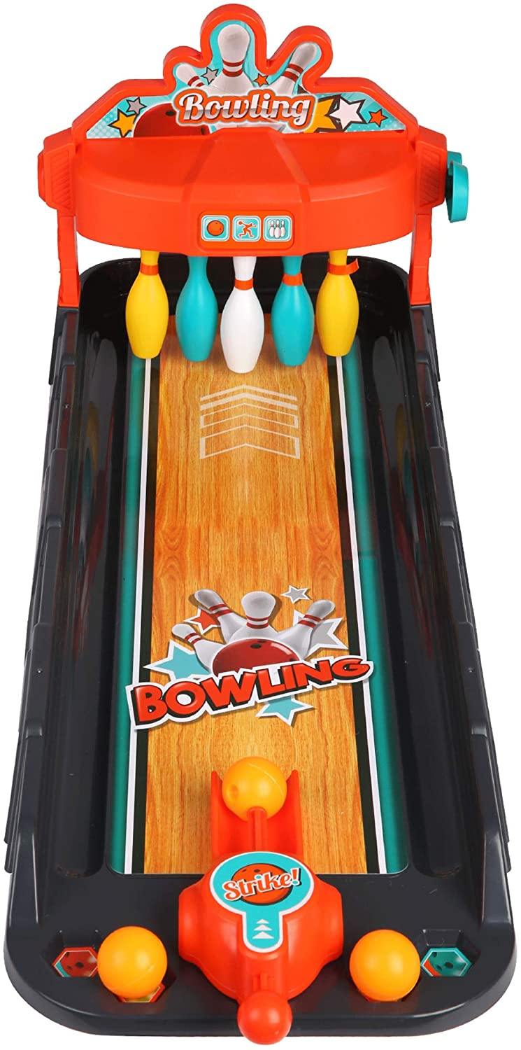 Desktop Bowling Game Toys for Kids and Family, Parent-Child Interaction Launcher Bowling Toy Finger Game for Indoor Home Party Have Fun Relax - Bosonshop