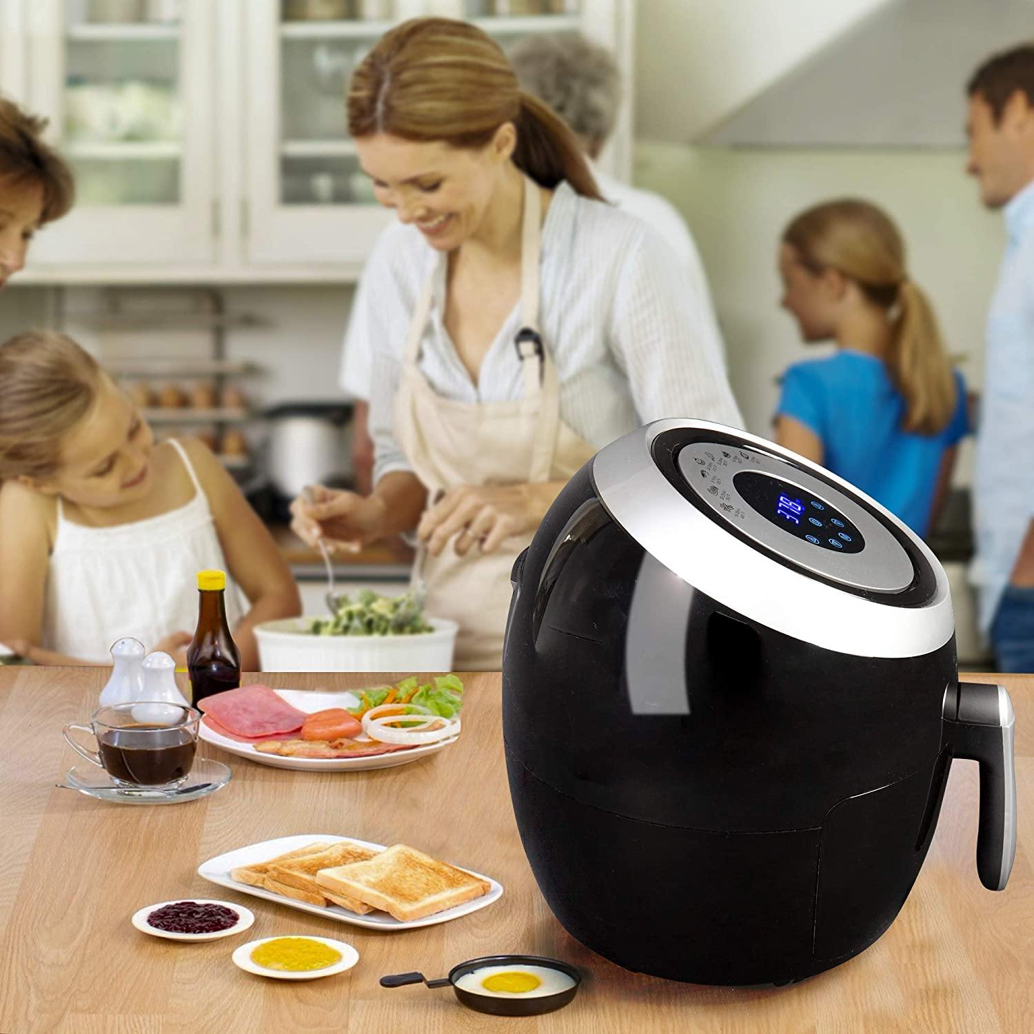 3.7Qt Multifunction Digital Air Fryer Electric Air Fryer With Digital Touch Screen Temperature Controls - Bosonshop