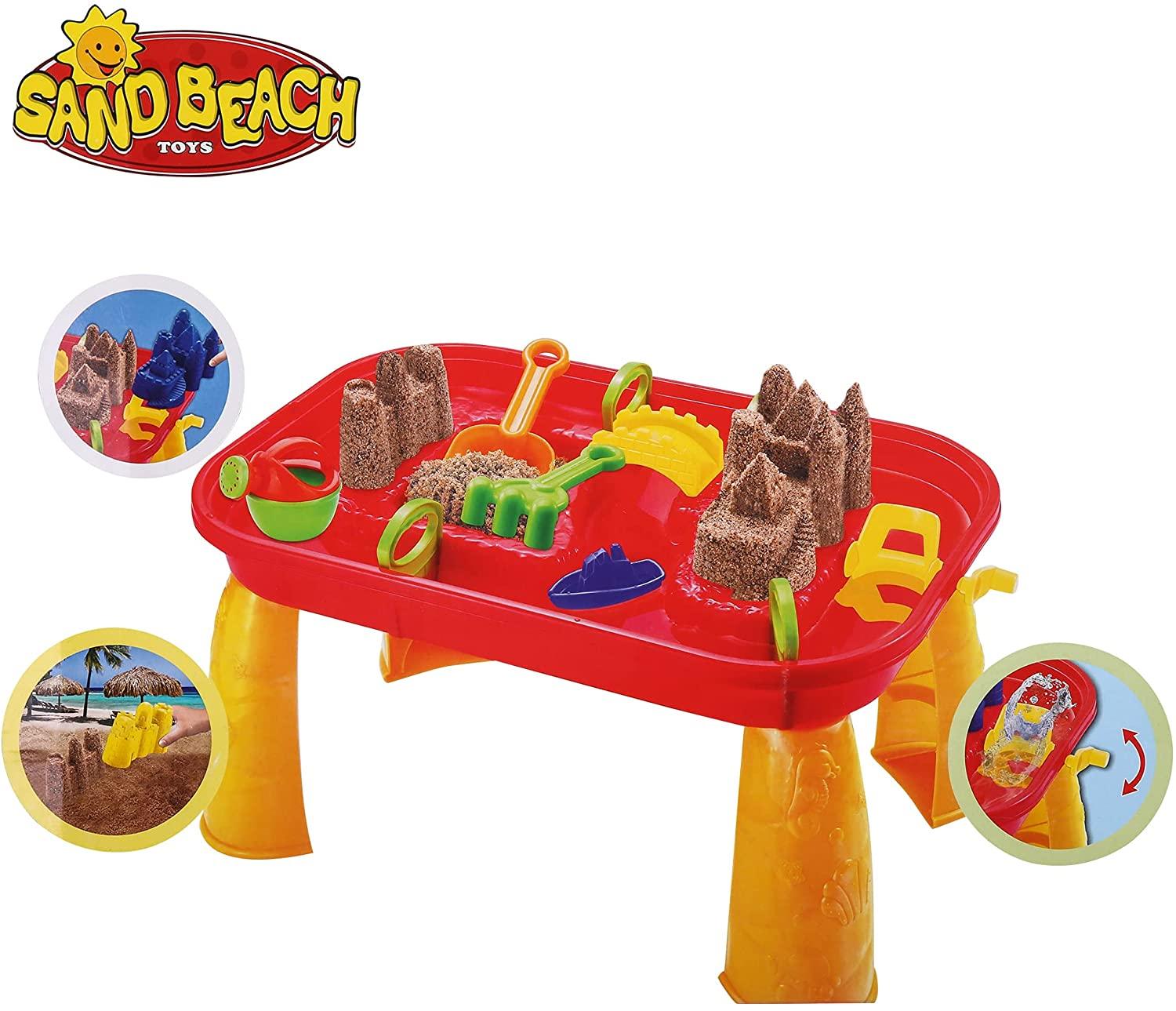 (Out of Stock) Water Table for Toddlers Kids Play Sand & Water Activity Table Summer Beach Toys for Outside - Bosonshop