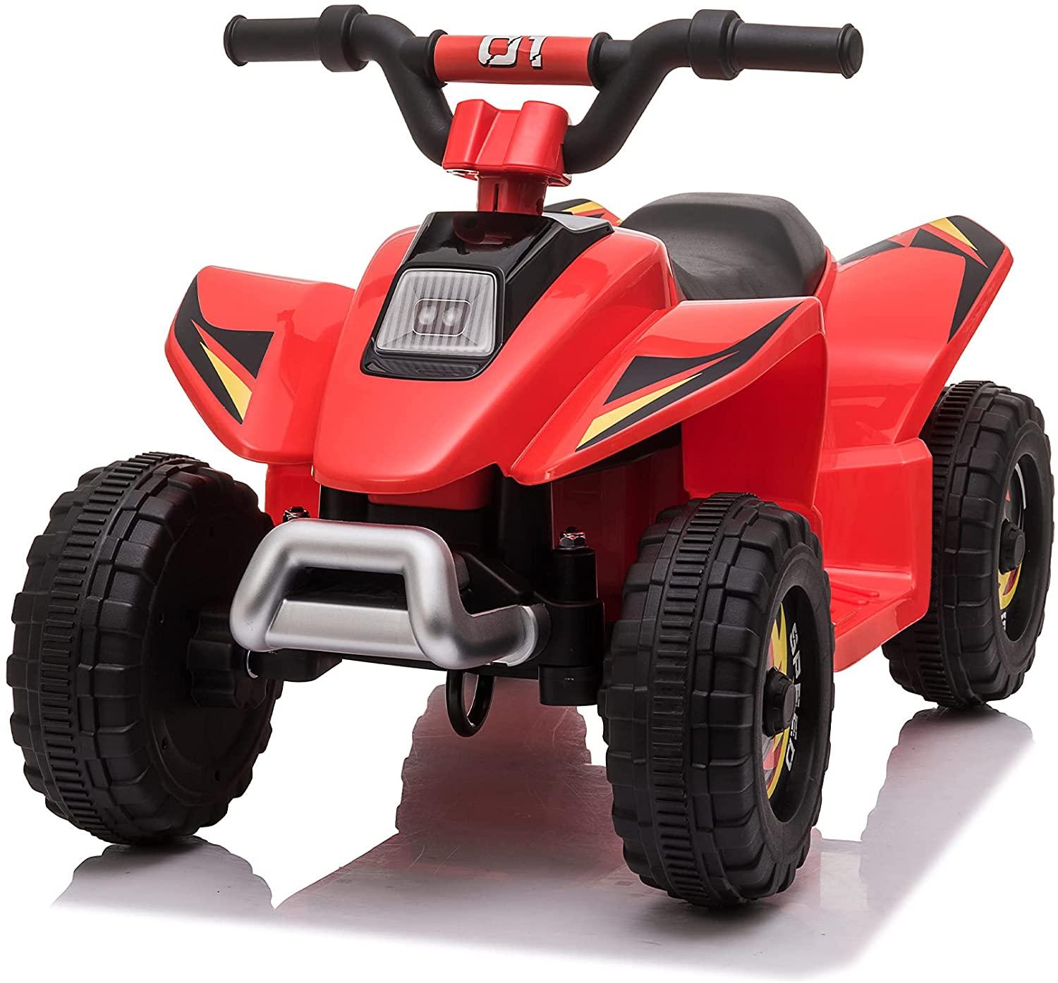 6V Battery Powered Kids Electric Ride on ATV, Motorized Ride On Mini Vehicle Car for Toddlers Boys Girls - Bosonshop