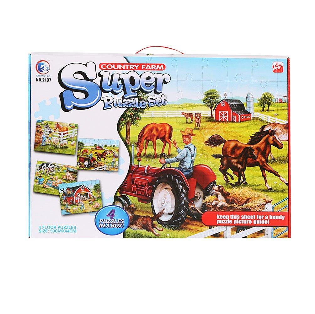 Bosonshop Kids DIY Puzzle Farm Toy Jigsaw Puzzles