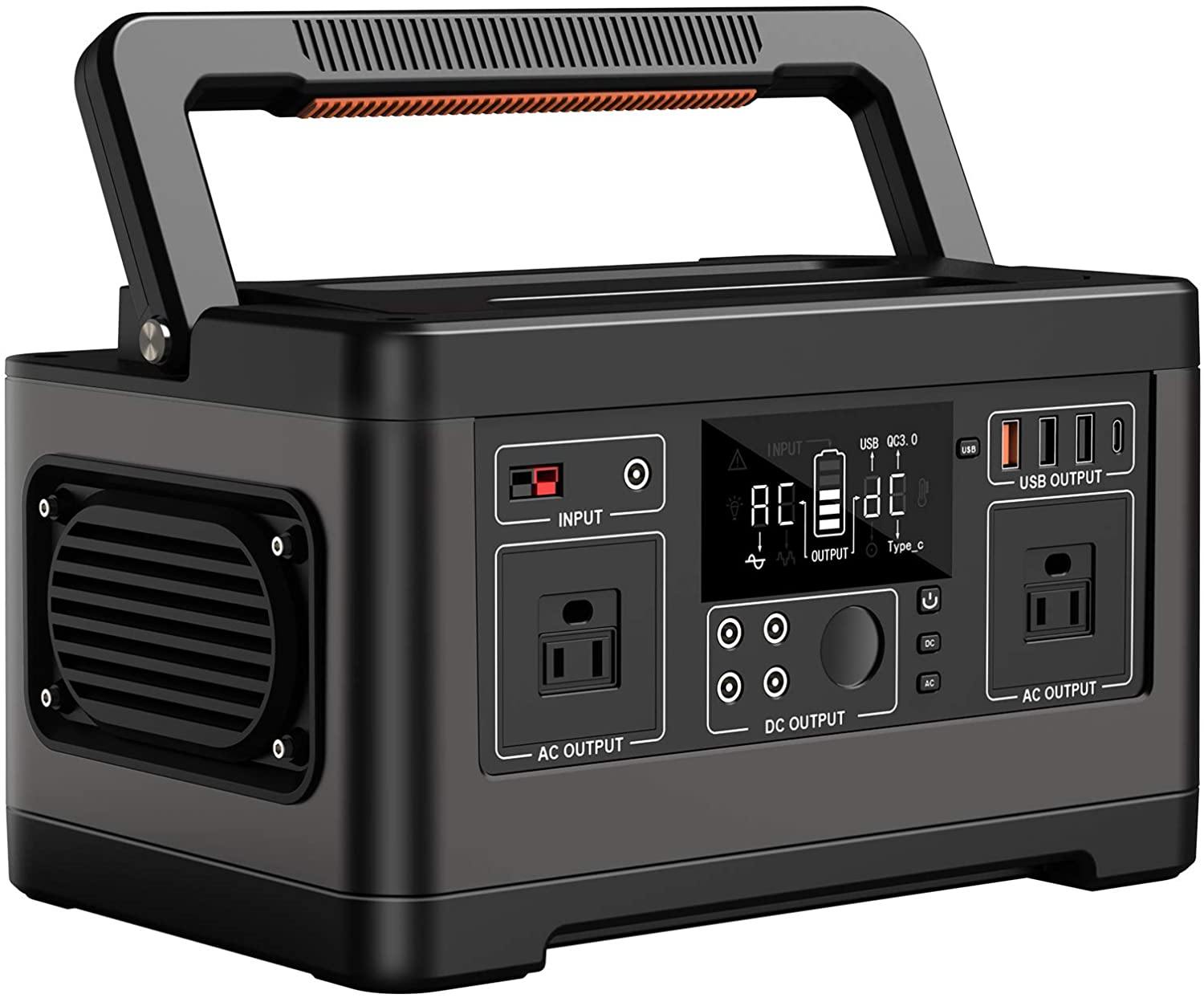 Portable Power Station 500Wh, Multipurpose Portable Power Supply For Home, Travel And Camping With Type-C - Bosonshop