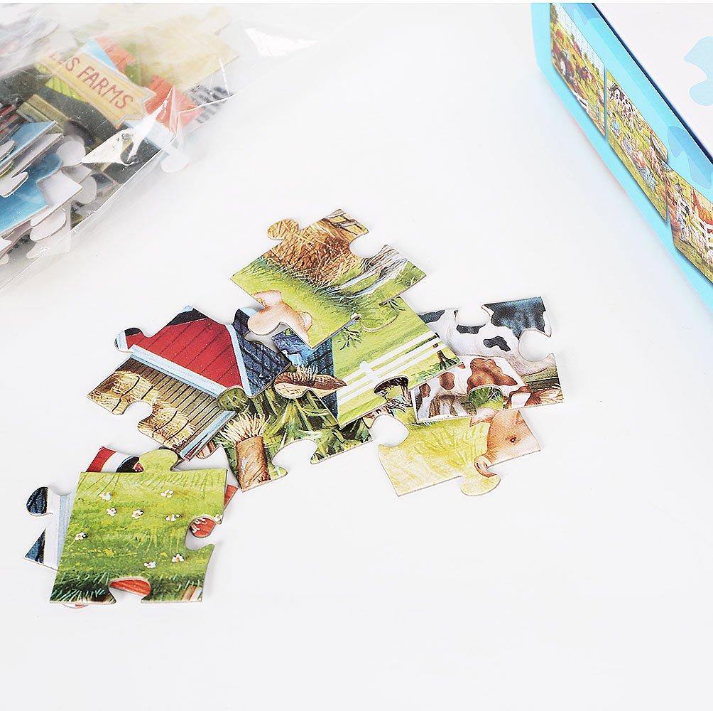 Bosonshop Kids DIY Puzzle Farm Toy Jigsaw Puzzles