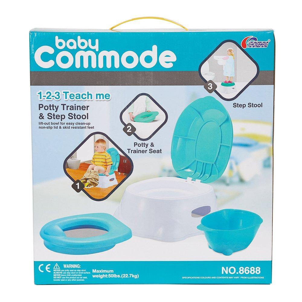 Bosonshop 3 in 1 Comfort Potty Training Seat Step Stool Potty