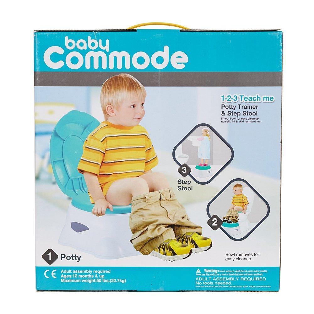 Bosonshop 3 in 1 Comfort Potty Training Seat Step Stool Potty