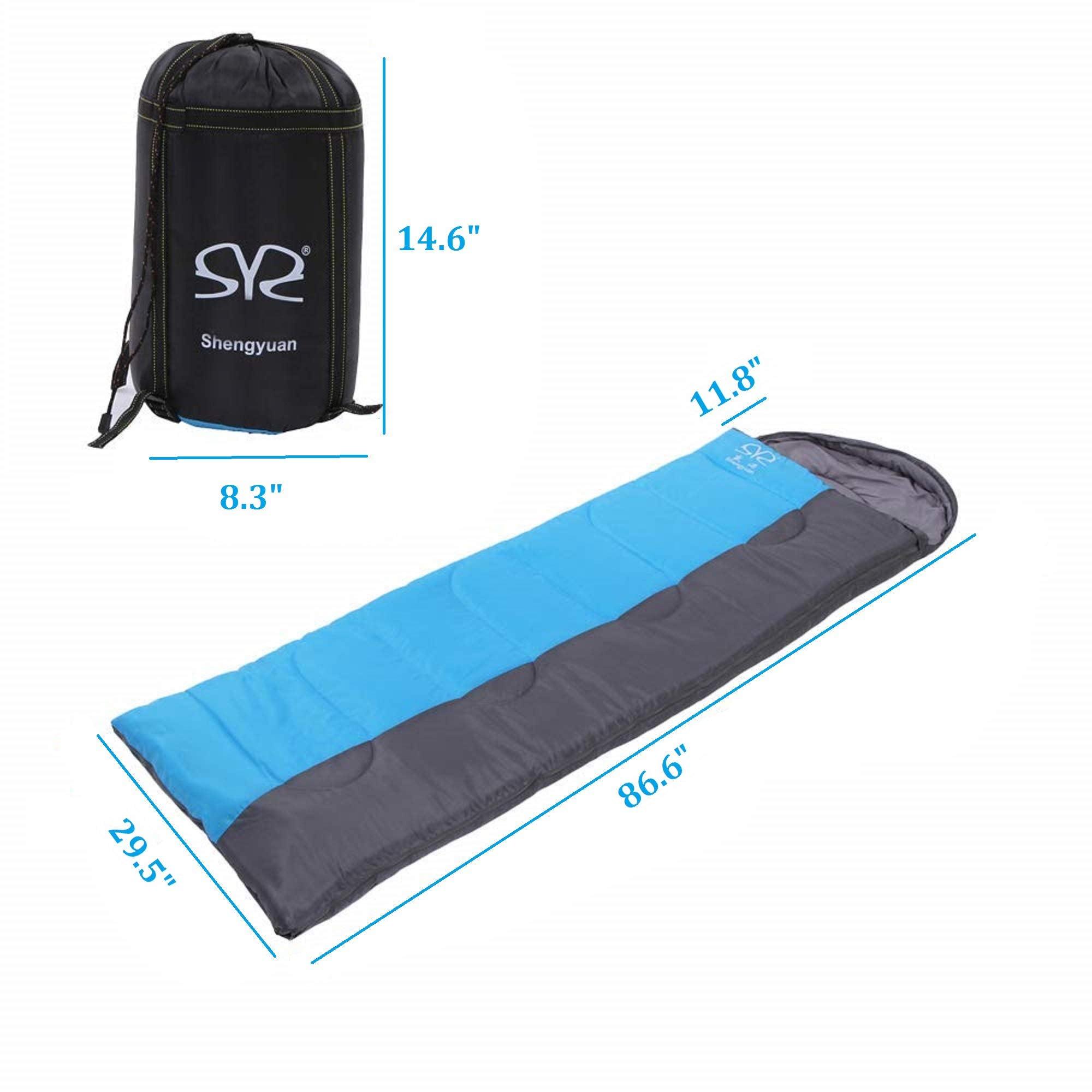 (Out of Stock) Lightweight Portable Waterproof Insulation Sleeping Bag Suit, Blue - Bosonshop