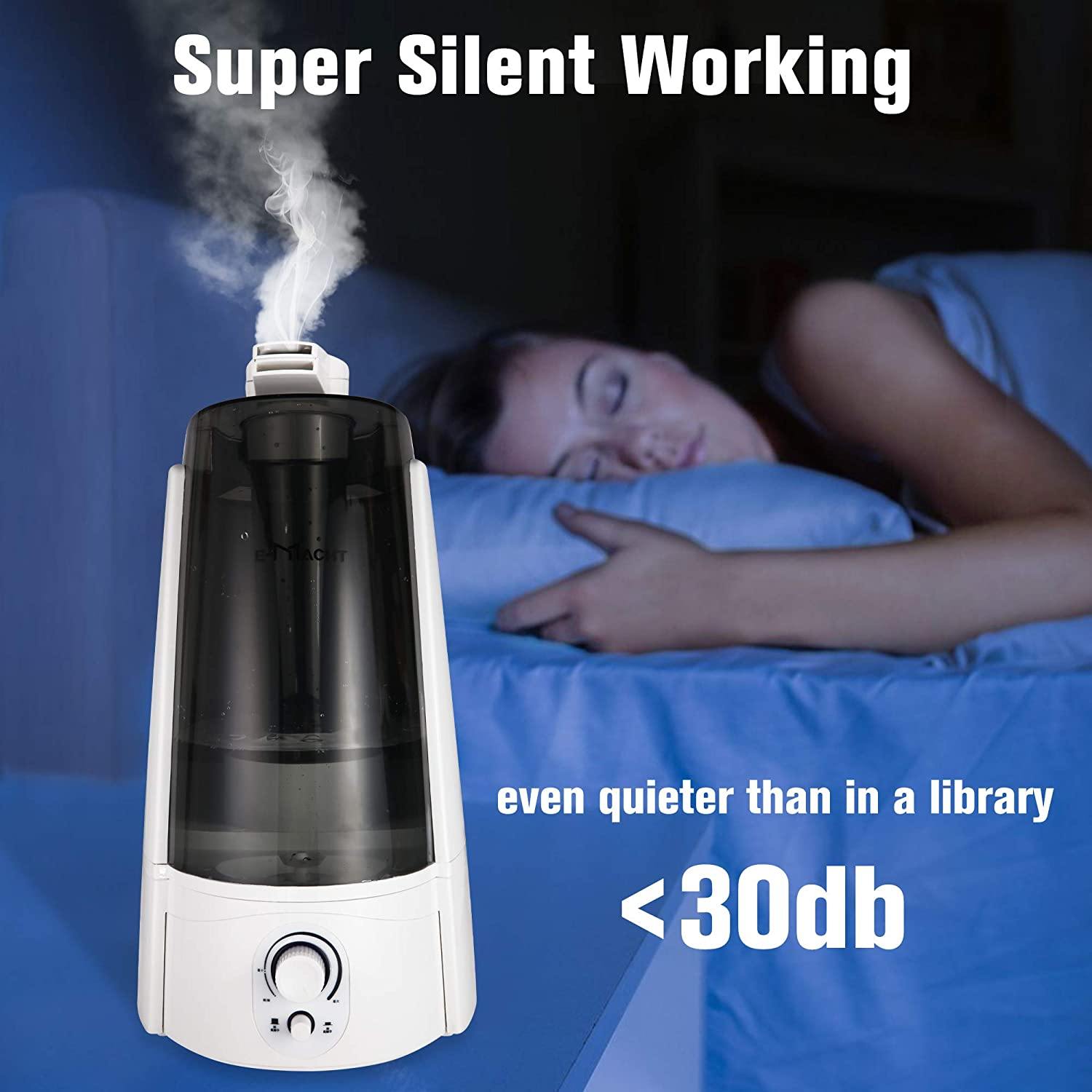 Humidifiers for Bedroom Quiet Ultrasonic Cool Mist Humidifier 5L with Auto Shut-Off Adjustable Mist Output - Bosonshop