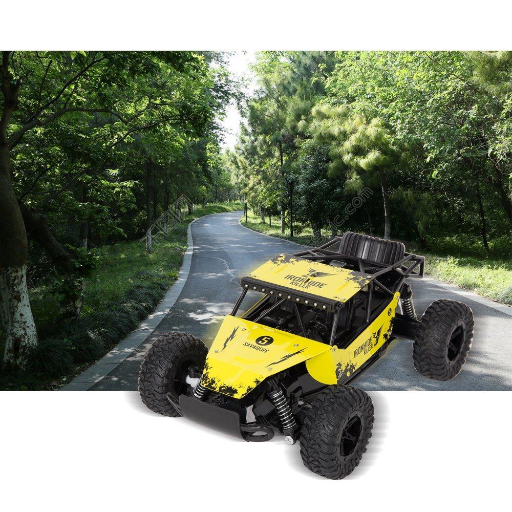 Bosonshop 2.4G 4WD High Speed Off-Road RC Die Cast Racing Car Battery Control Vehicle