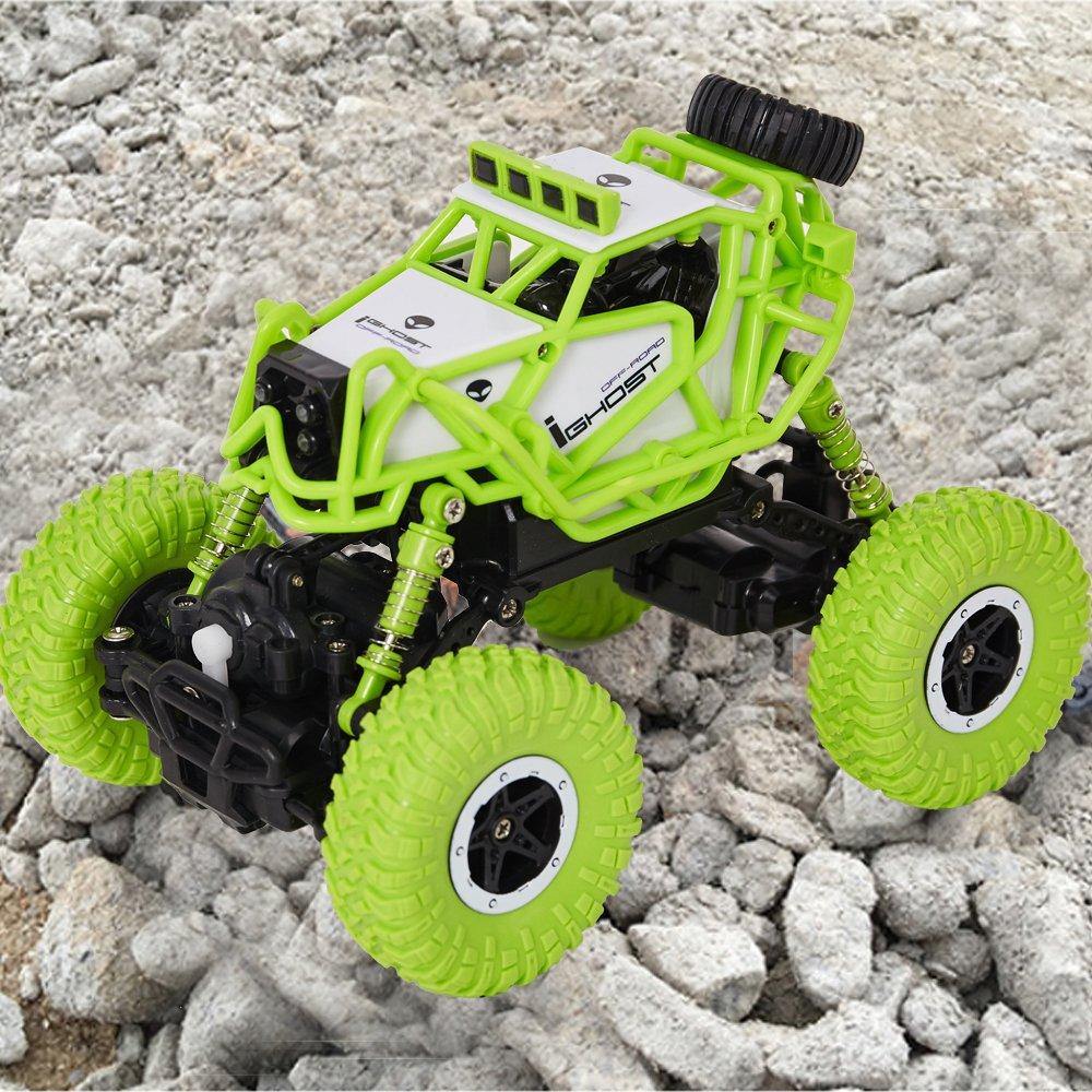 Bosonshop 2.4GHz Racing Cars RC Cars Remote Control Cars Electric Rock Crawler Radio Control Vehicle Off Road Cars Green