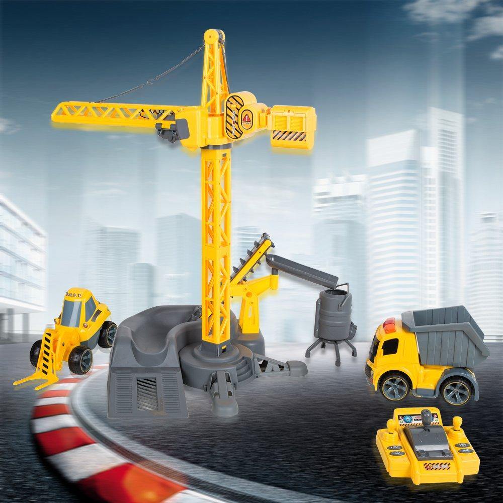 Bosonshop Remote Control Crane Tower Truck Gift Kids