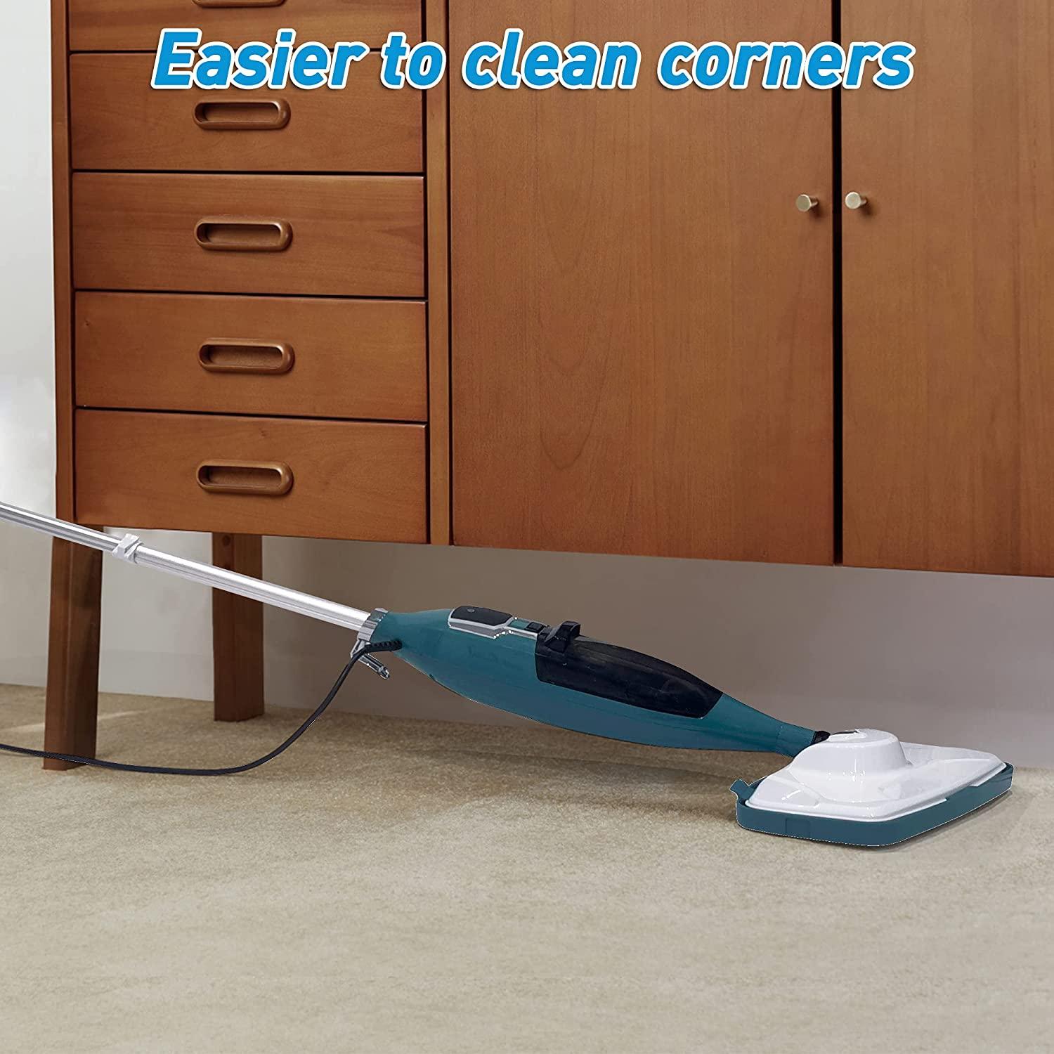 (Out of Stock) Steam Mop with 3 Steam Levels Hard Floor Cleaner, Adjustable Steamer with 550ml Water Tank and 2 Microfiber Pads - Bosonshop